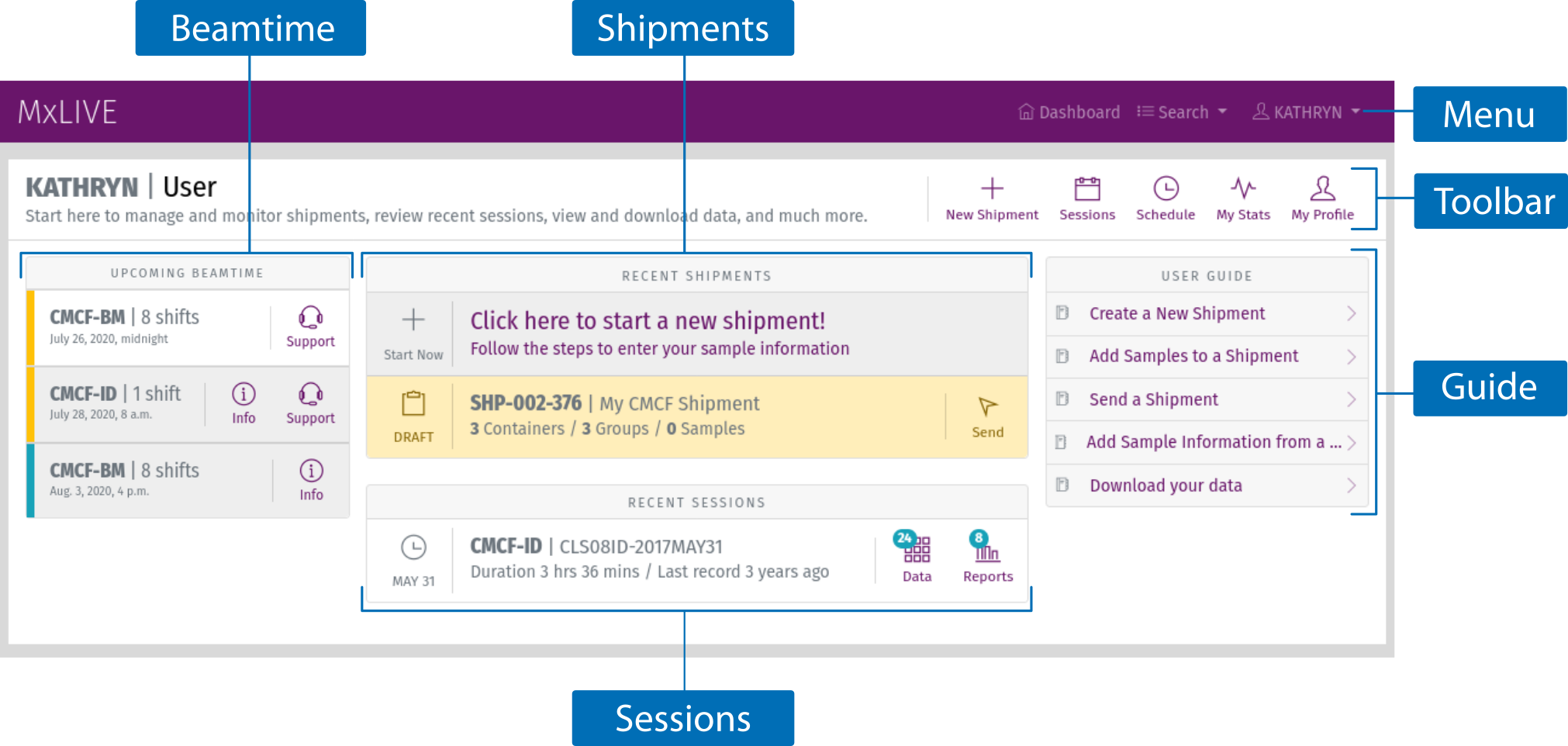 MxLIVE Dashboard