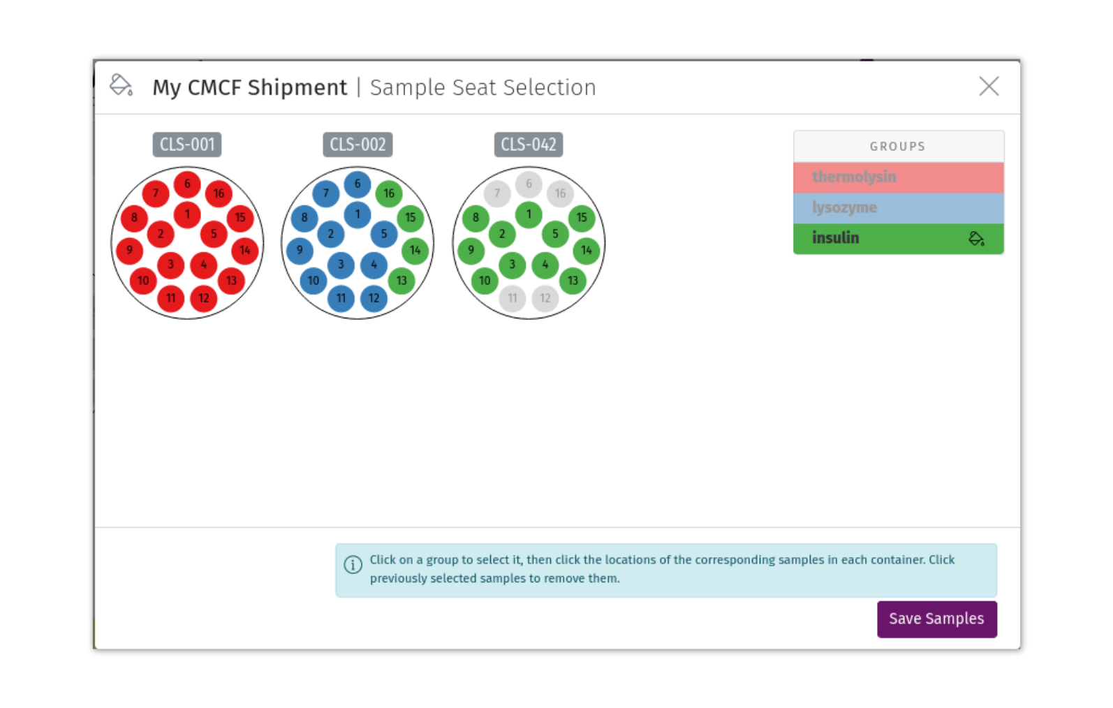 Add Samples to Shipment